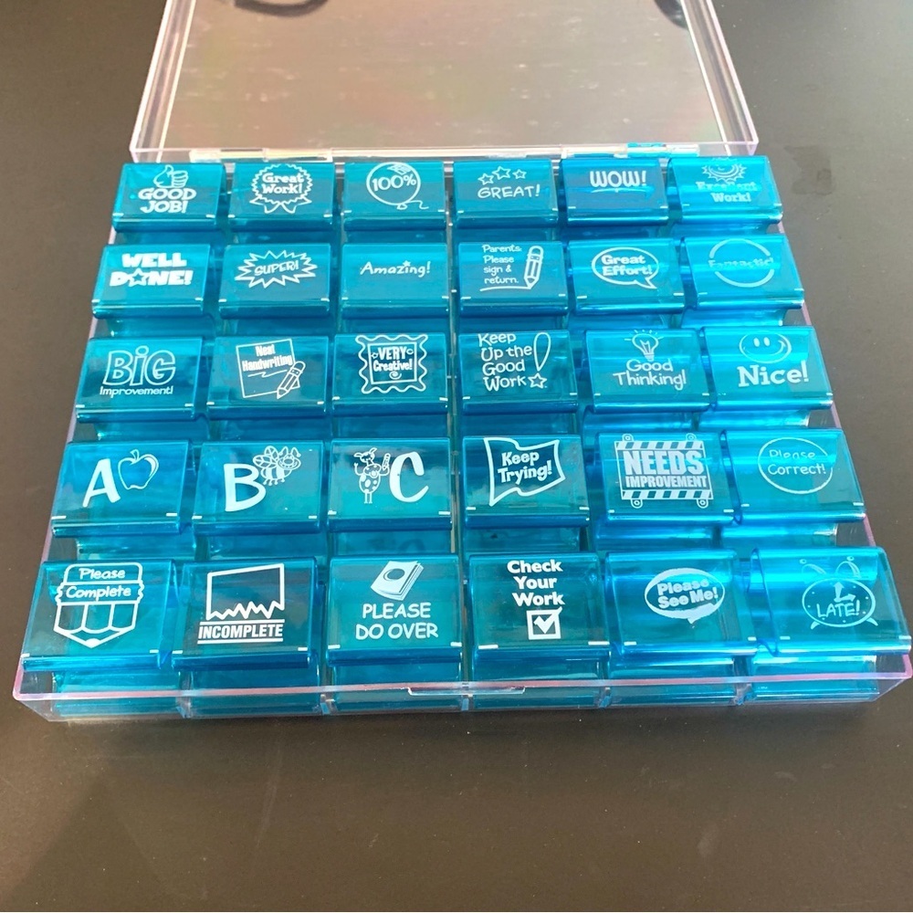 Teacher Stamps by Learning Resources. NWOB